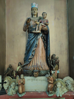 Miracle statue of mother marry